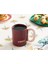 Lively New Bone China Kupa 350 ml Bordo 1