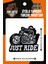 Ütü Ile Yapışan Dokuma Arma Patch, Just Rıde/motorcu/motosiklet 1
