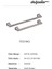 Doğanlar Techno 224 mm Mobilya Kulp Antik Gümüş 3