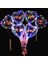 3 M LED Şeffaf Balon Kalp Li Çubuklu Full Set Ledli Balon 1
