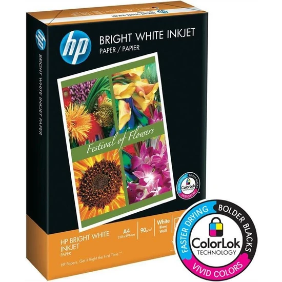 Hp Colorlok 90GR Bright White Inkjet Fotokopi Kağıdı 250 Yaprak