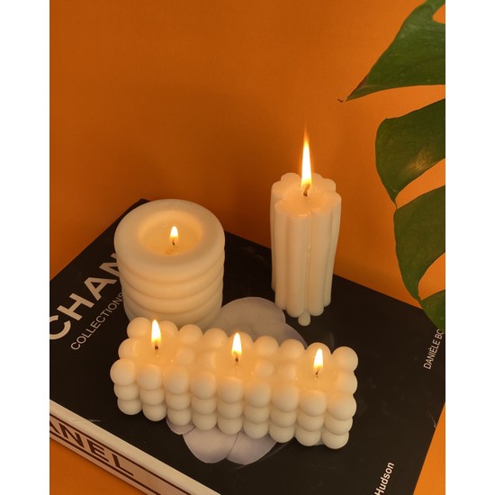 Yeyu Candles Kokulu Mum Seti 3'lü Fiyatı Taksit Seçenekleri