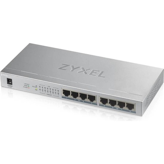 ZYXEL SİL - GS1008HP 8PORT GIGABIT POE SWITCH Resim-1