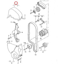 VWAG Seat Ibiza 6j 09-12 1.4 16V Triger Üst Koruma Kapağı Orijinal