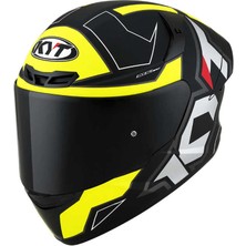 Kyt Tt-Course Kask Electron Mat Siyah Sarı