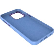 Case Street Casestreet Apple iPhone 13 Kılıf Luna Buton Tuşlu Soft Silikon Lila