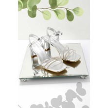 Bambi Metalik Lame  Kadın Abiye Ayakkabı K05215810109