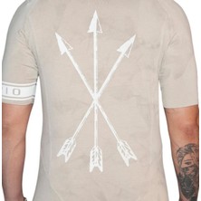 Capotrio Erkek Kısa Kol Batik Desen Uzun T-Shirt