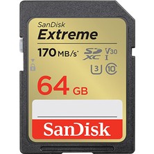 Sandisk Extreme 64GB 170MB/S Sdxc Hafıza Kartı