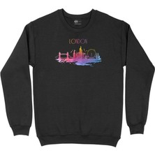 Cix London Londra Renkli Sweatshirt