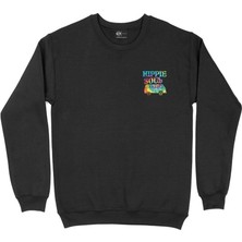 Cix Hippie Soul Car Cep Tasarım Baskılı Sweatshirt