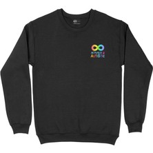 Cix Autistic Otizm Cep Tasarım Baskılı Sweatshirt