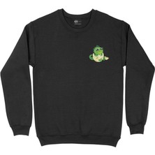 Cix Yavru Dinozor Cep Tasarım Baskılı Sweatshirt