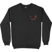 Cix Paris 2024 Yaz Olimpiyatları Kanada Cep Tasarım Baskılı Sweatshirt