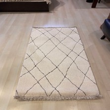 Eko Halı Boheme Bhm 01 Beyaz Black 120*180 cm