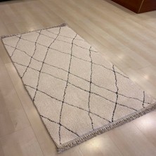 Eko Halı Boheme Bhm 01 Beyaz Black 120*180 cm