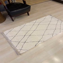 Eko Halı Boheme Bhm 01 Beyaz Black 120*180 cm