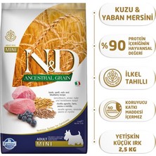 N&d 2.5 kg Küçük Irk Köpek Maması Kuzu ve Yaban Mersinli Düşük Tahıllı İçerik ile Premium