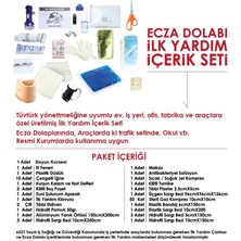 Geseus Ecza Dolabı İçi Dolu Ilk Yardım İçerik Paketli 47X30X10 cm 158