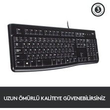 Logıtech K120 Klavye Q Tr Siyah