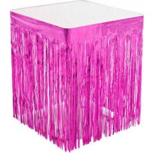 Kidspartim Metalize Pembe Masa Püskülü