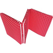 Vip Home Concept Katlanır Yer Yatağı ve Tek Kişilik Sünger Katlanır Minder Yatak 70X180 cm 6 Cm-Kırmızı Çatı