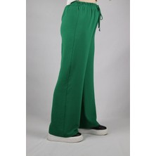 Smtfashıon Smtcollection Beli Lastikli Aerobin  Kumaş Bol Paça Pantalon