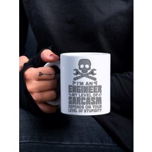 Eylül Design Mühendis Temalı Özel Tasarım Kupa Meslek Kupaları Baskılı Hediye Kupa Bardak-Doğum Günü Hediye