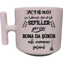 Eylül Design Krem Rengi Eğlenceli Yazılı Esprili Özel Tasarım Baskılı T Kupa Bardak Latte Bardağı