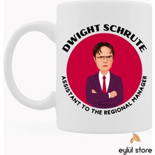 Eylül Design The Office Temalı Özel Tasarım Baskılı Kupa Bardak Çay Kahve Bardağı Dwight Schrute