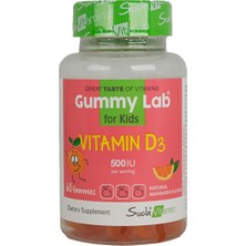 Suda Collagen Suda Gummy Lab Vitamin D3 60 Çiğnenebilir Form