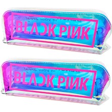 Alp Collection 2 Adet Hologram Blackpink Kpop Kalemlik Fermuarlı Makyaj Çantası