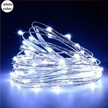 Webcenter 5 Metre Beyaz Peri LED Tel LED On-Off