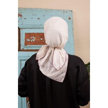 Ipekhan Monogram Serisi Lila Pamuk Viskon Eşarp 1118-05