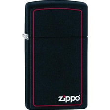 Zippo Slim Red Border Black Çakmak