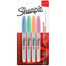 Sharpie Fine Permanent Markör Pastel 4 Lü