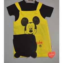 Cemrem Tekstil Micky Üç Parça Sarı Siyah Takım