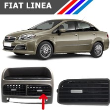 Otozet - Fiat Linea Orta Sağ Havalandırma Izgarası Gri Düğmeli 735459180 2007 - 2018