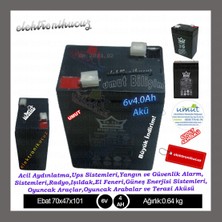 Or-Tec Umut_ Or-Tec 6 Volt 4 Amper Bakımsız Kuru Akü- 6V 4 Ah Üretimli Akü - Hhm & Elektronikucuz