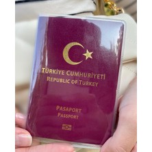 Gempo 2’li  Seyahat Seti Şeffaf Pasaport Kılıfı + Kayıp Önleyici Askılı Pasaportluk Biletlik Üniversal