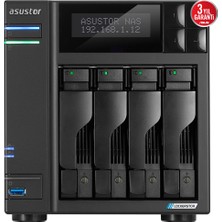 Asustor AS6704T Intel N5105 4 Yuvalı (4X22TB Desteği) 4gb DDR4(16GB Ram Desteği) M.2 X4 Pcıe X1 2.5gbe X2 USB 3.2 X3