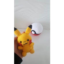 Pıkachu ve Pokemon Topu (Amigurumi Elörgüsüdür)