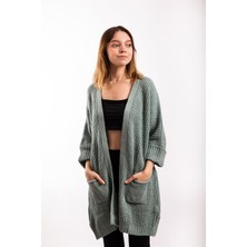 Gils Butik Truvakar Kol Mint Salaş Hırka