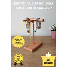 K&G Foot Rest Takı Organizer Ahşap Takı Askısı 20 cm Takı Standı Yüzük Kolye Askısı Takı ve Aksesuar Düzenleyici