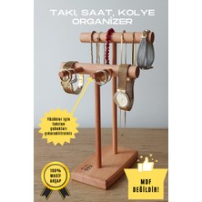 K&G Foot Rest Takı Organizer Ahşap Takı Askısı 25 cm Takı Standı Yüzük Kolye Askısı Takı ve Aksesuar Düzenleyici