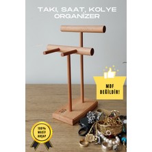 K&G Foot Rest Takı Organizer Ahşap Takı Askısı 25 cm Takı Standı Yüzük Kolye Askısı Takı ve Aksesuar Düzenleyici