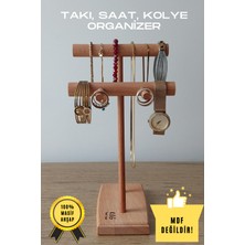 K&G Foot Rest Takı Organizer Ahşap Takı Askısı 25 cm Takı Standı Yüzük Kolye Askısı Takı ve Aksesuar Düzenleyici