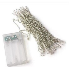 Webcenter  LED Lamba 5 Metre 50 LED Fişli Günışığı Şeffaf Kablo 8 Fonksiyonlu Işık Sarı