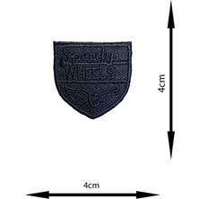 Remsatic Ütü ile Yapışan Arma - Patch - Delik Yama Set-3 Modeli Lacivert (4'lü Set)