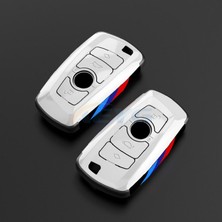 İdeal Aksesuar Bmw Anahtarlık Beyaz Şık Tasarım Kumanda Kabı Bmw Keychain White Stylish Design Control Case